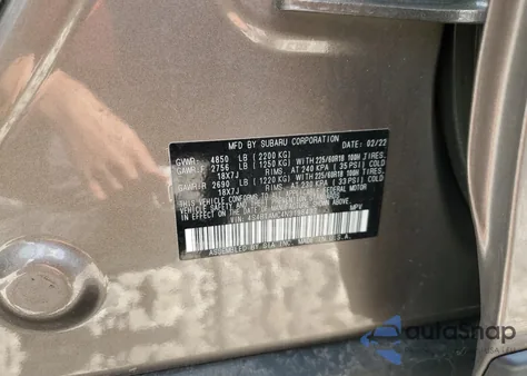 2022 Subaru Outback Limited из США, поврежденный, VIN 4S4BTAMC4N3198433